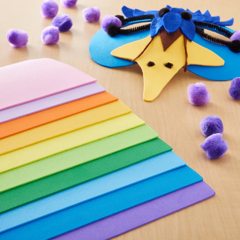 Brights 6" x 9" Adhesive Foam Sheets Value Pack by Creatology™, 30 Sheets