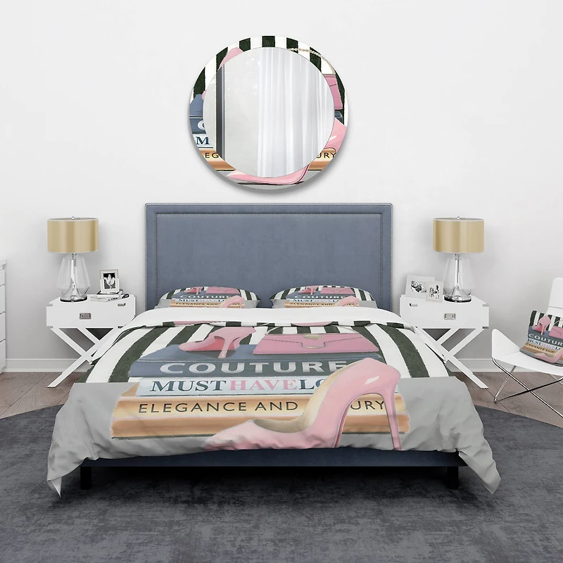 Designart 'Glam fashion High Heels VII' Glam Bedding Set