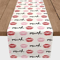 72" Lips Valentine's Day Table Runner