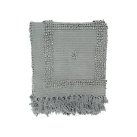 Hello Honey® Grey Cotton Chenille Throw Blanket