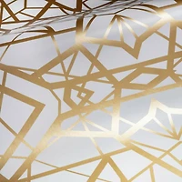 RoomMates White & Gold Shatter Geometric Peel & Stick Wallpaper