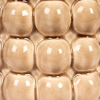 Hello Honey® 6" Tan Round Stoneware Planter with Raised Dots