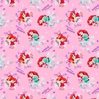 Disney® Princess Ariel Pink Discover Your Dreams Cotton Fabric
