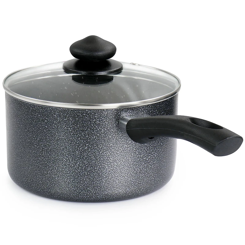 Oster 2.5qt. Graphite Gray Pallermo Nonstick Aluminum Saucepan with Lid