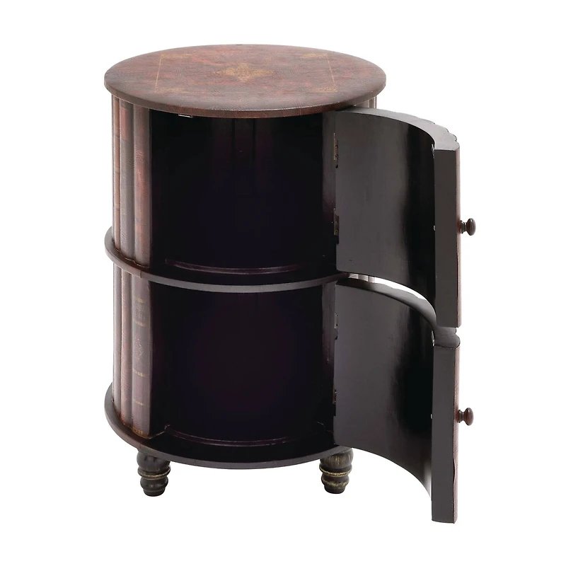 Maroon Wood Traditional Cabinet, 29" x 18" x 18"