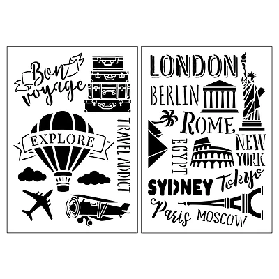 Travel Plastic Stencils, 7" x 10" by Craft Smart®