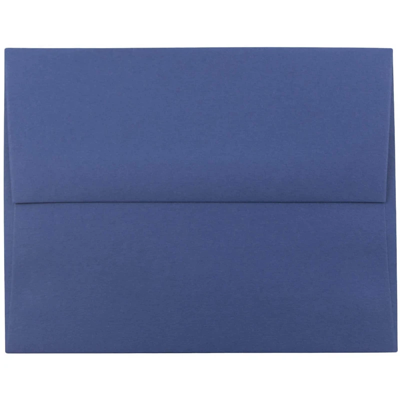 JAM Paper A10 Presidential Blue Recycled Invitation Envelopes