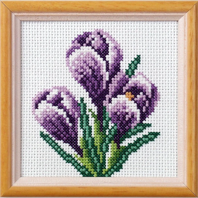 Orchidea Cross Stitch Kit Crocuses