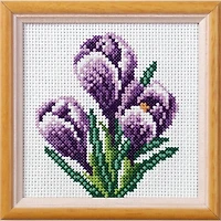Orchidea Cross Stitch Kit Crocuses
