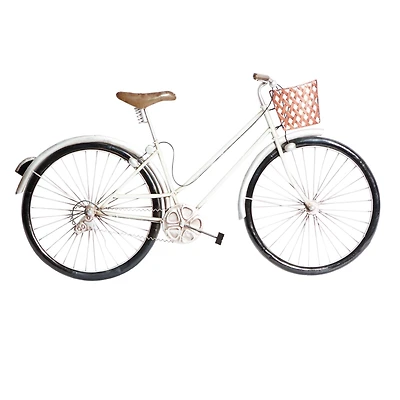 35" Multicolor Vintage Bicycle Metal Wall Décor
