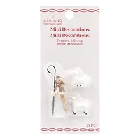Mini Shepherd & Lambs Decoration Set by Ashland®