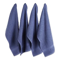 DII® Solid French Blue Waffle Terry Dishtowels, 4ct.