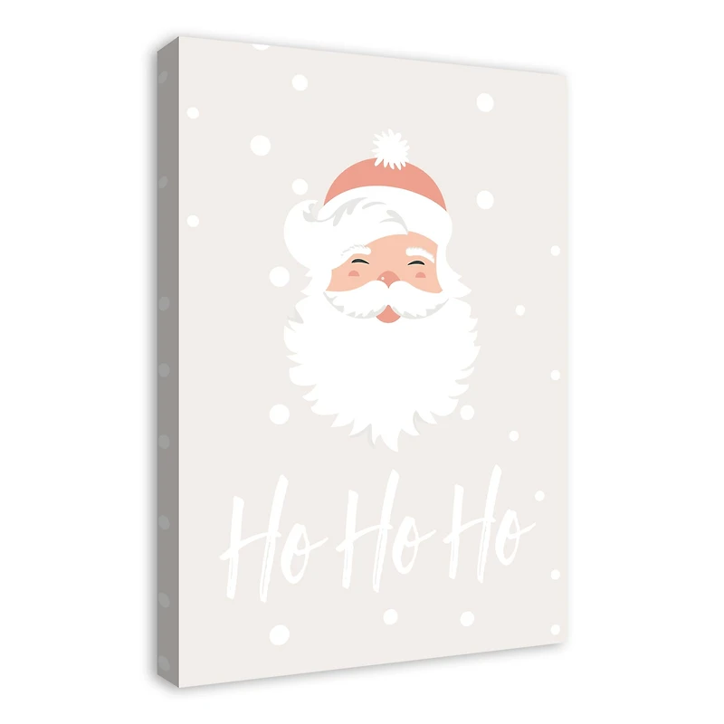 Ho Ho Ho Santa 20x30 Canvas Wall Art