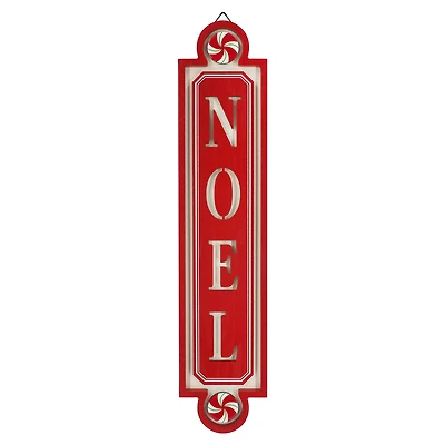 Red Noel Peppermint Wall Sign by Ashland®
