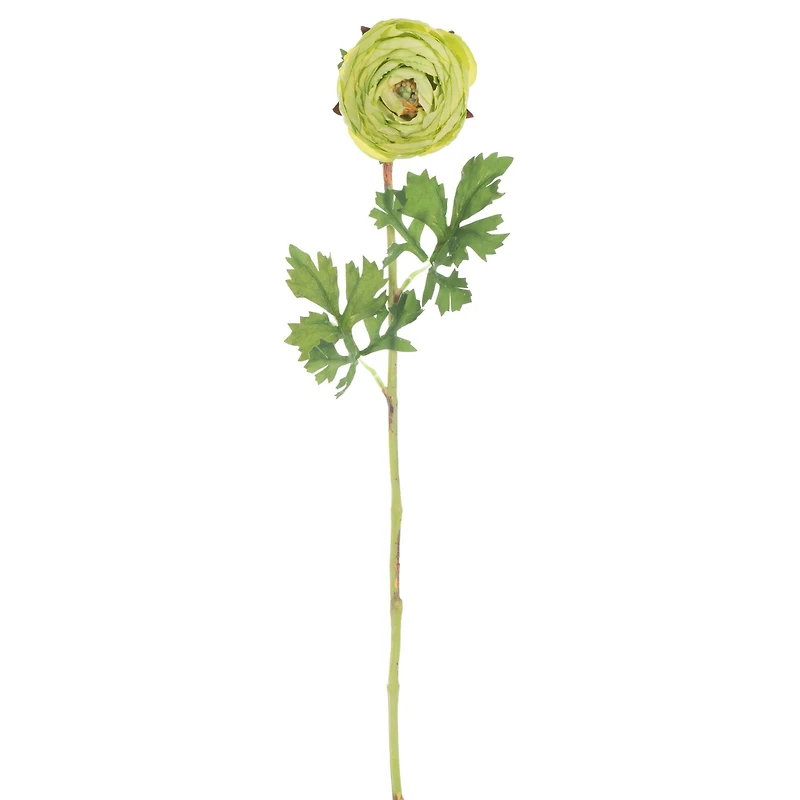 23" Green Ranunculus Artificial Stem, 4ct.