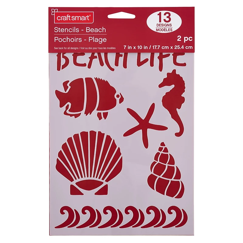 Seaside Stencils, 7" x 10" Craft Smart®