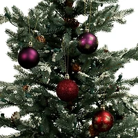 5 Pack 2.2" Burgundy Shatterproof Ball Ornaments by Ashland®
