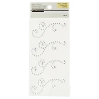 12 Packs: 4 ct. (48 total) Clear Swirl Flourish Adhesive Rhinestones by Recollections™