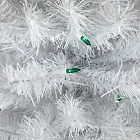 4ft. Pre-Lit White Artificial Christmas Tree, Green Lights