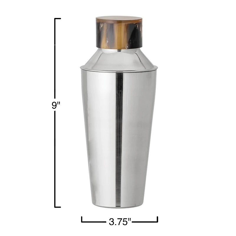 Hello Honey® 20oz. Stainless Steel Cocktail Shaker with Horn Top