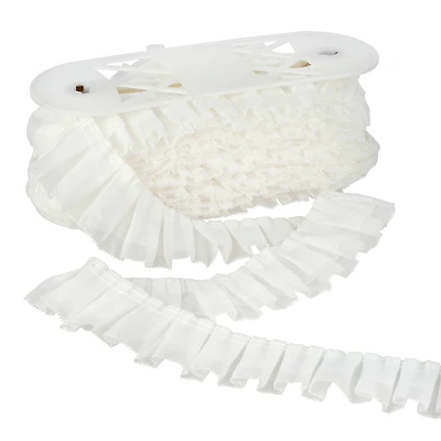 2.25" White Ruffled Trim by Celebrate It®