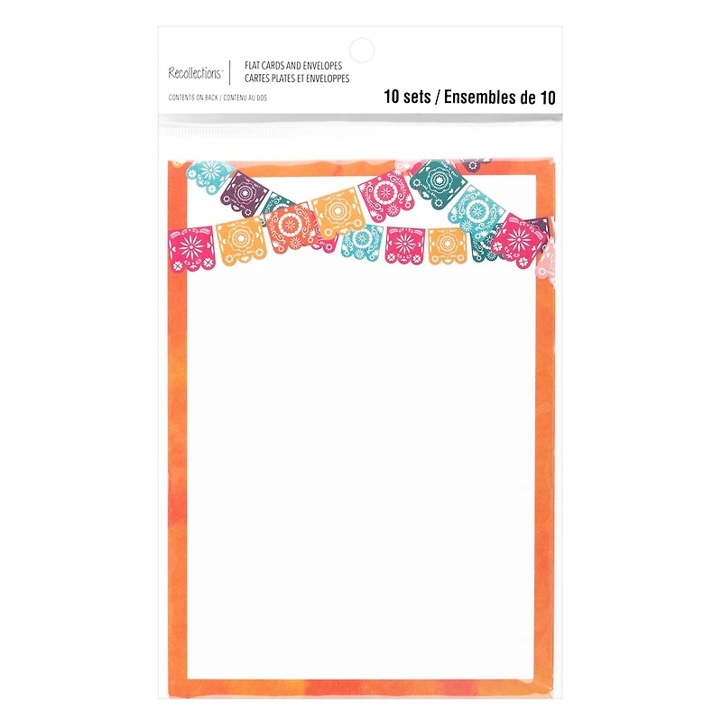 Fiesta Flat Cards & Envelopes by Recollections™, 5" x 7"