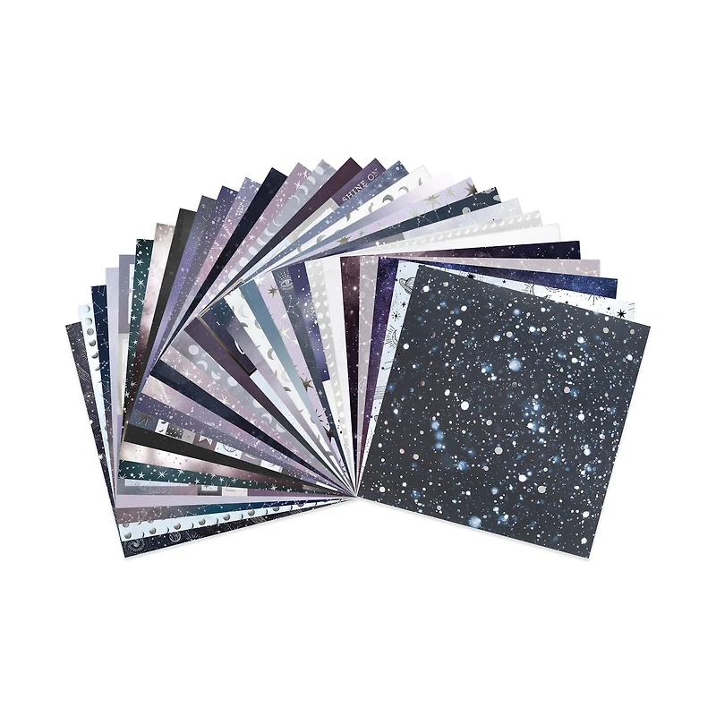 12" x 12" Silver Starlight Paper Pad by Recollections™, 58 Sheets