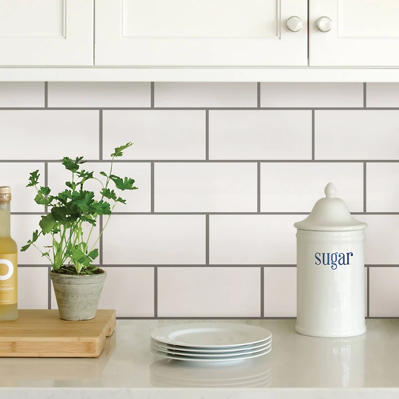 InHome Subway Tile Peel & Stick Backsplash Tiles