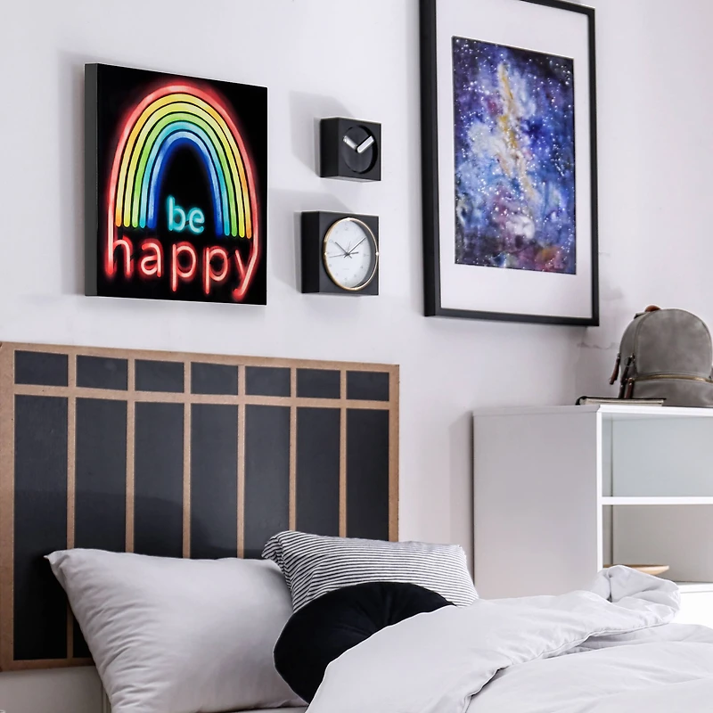 Be Happy Neon Wall Art