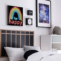 Be Happy Neon Wall Art
