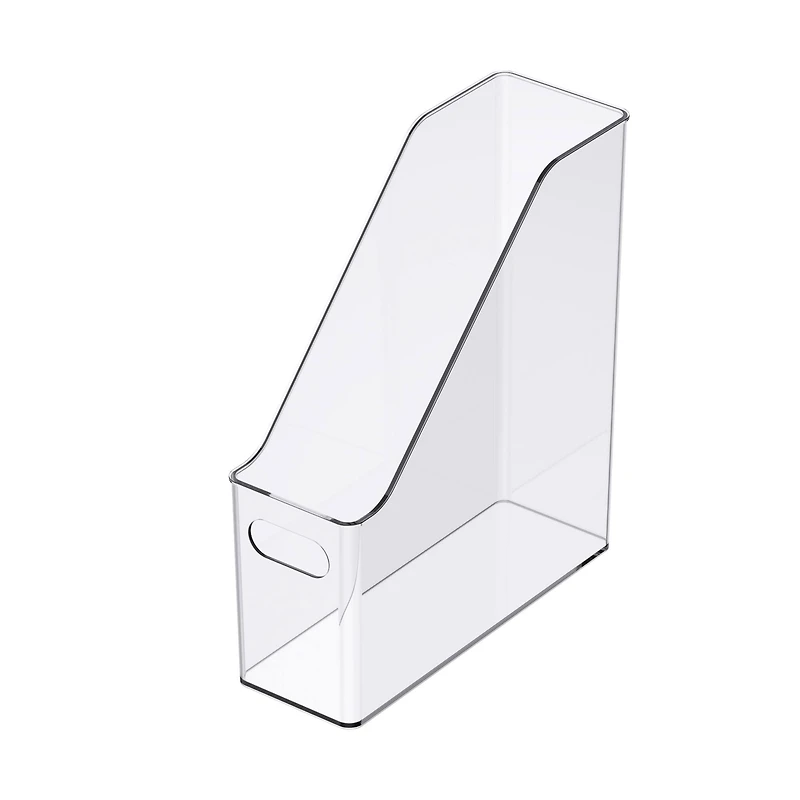 12" Clear Magazine Storage Bin by Simply Tidy®