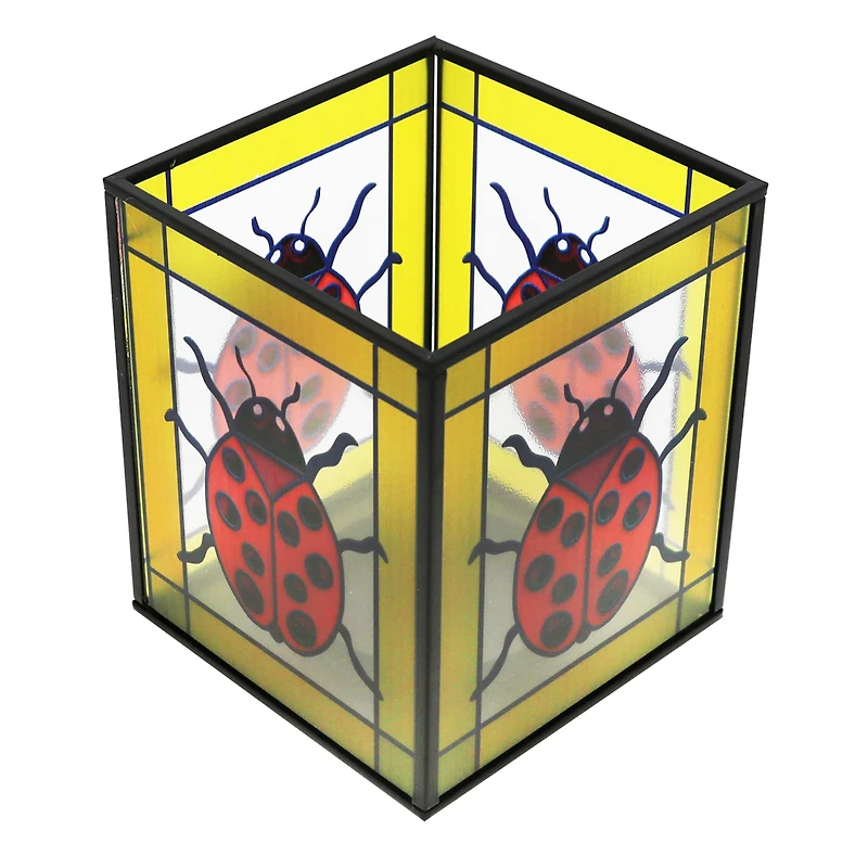 6" Ladybug Glass Lantern by Ashland®