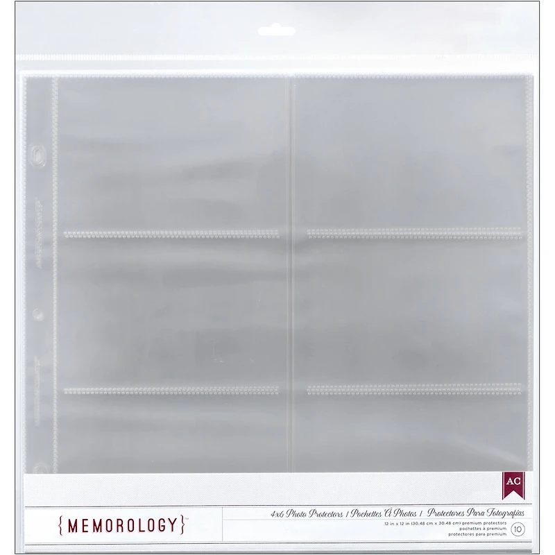 American Crafts™ Memorology™ 12" x 12" Side-Loading Page Protectors