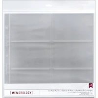 American Crafts™ Memorology™ 12" x 12" Side-Loading Page Protectors