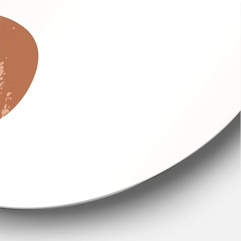 Designart - Abstact Minimal Sun, Moon & Tropical Palm Leaf I