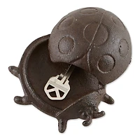 Secure Cast Iron Ladybug Secret Key Holder