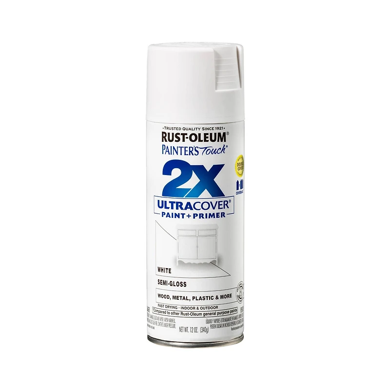 Painter's Touch® 2X Ultra Cover® White Semi-Gloss Spray Paint