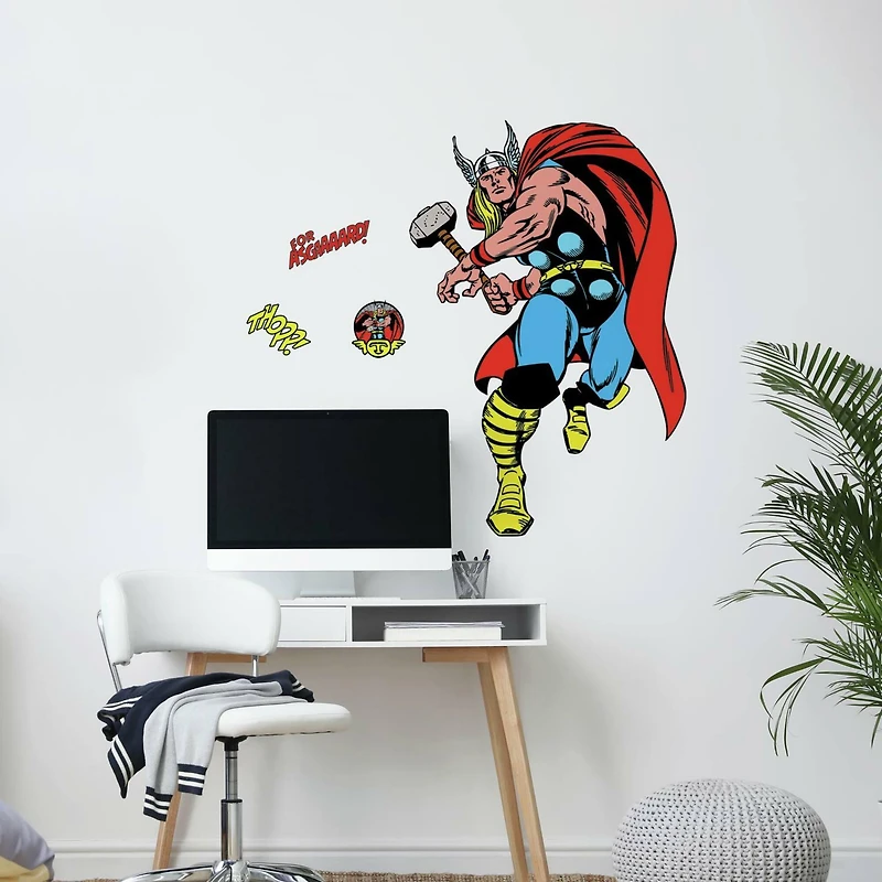 RoomMates Marvel Classic Thor Comic Peel & Stick Giant Wall Decal