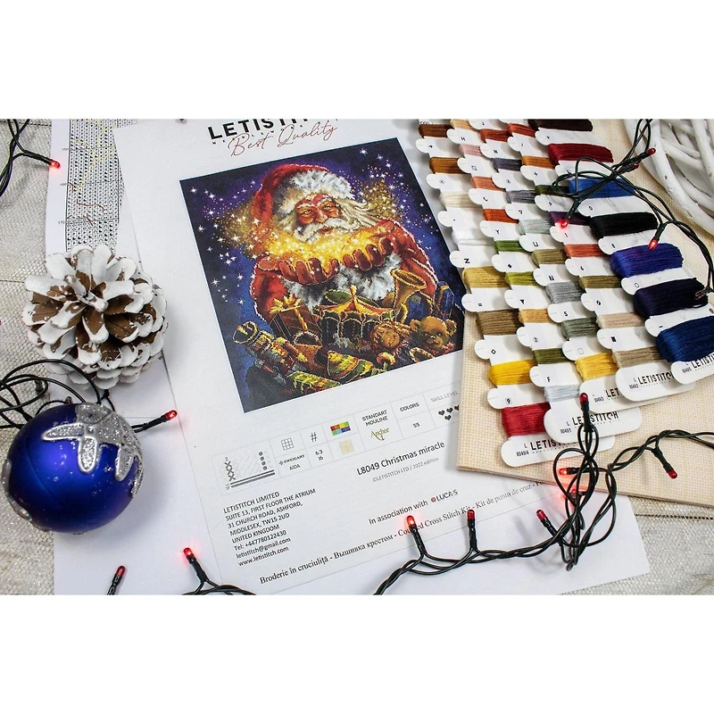 Letistitch Christmas Miracle Counted Cross Stitch Kit