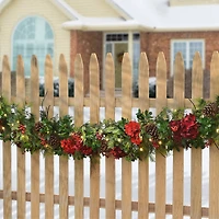 9ft. Decorated Vienna Waltz Garland with LED Lights