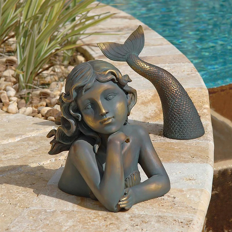Design Toscano 18" Merissa Siren of the Sea Mermaid Statue