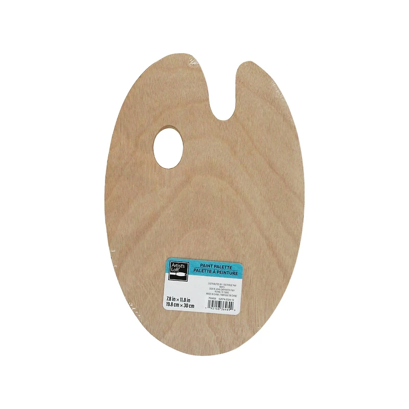 7.75" x 11.75" Wood Paint Palette