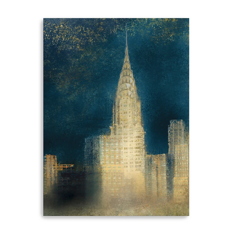Misty New York Abstract II Canvas Giclee