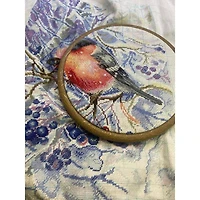 Mp Studia In The Snowing Forest Cross Stitch Kit