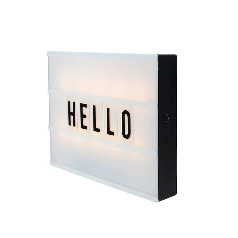 12" Battery Operated LED Light Box with Letters & Numbers