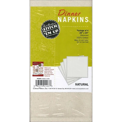 Aunt Martha's® Natural Napkin, 4ct.