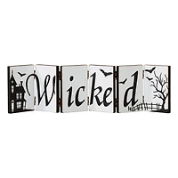 Glitzhome® 20" Halloween Hinged Table Sign