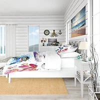 Designart 'Amazing Undersea Life Collage' Nautical & Coastal Bedding Set