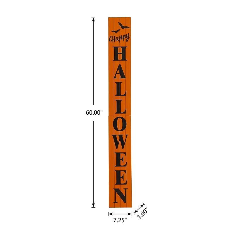 Glitzhome® 60" Happy Halloween Porch Sign