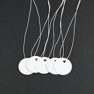 White Round Tags by Bead Landing™, 150ct.